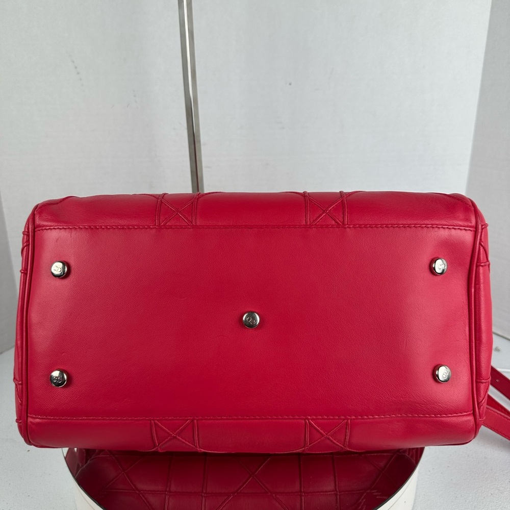 LADY DIOR Granville Cannage Satchel Bag Leather - Picture 5 of 13